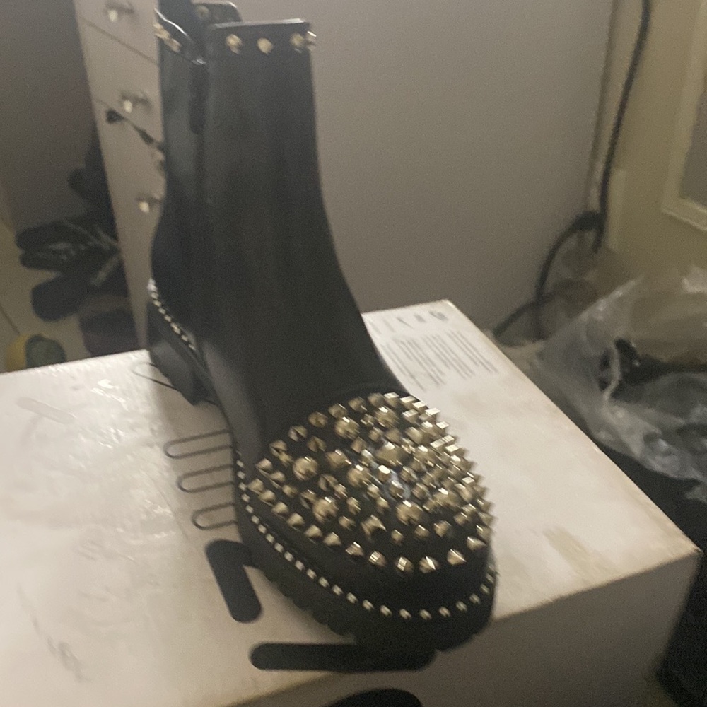 Black ankle boots